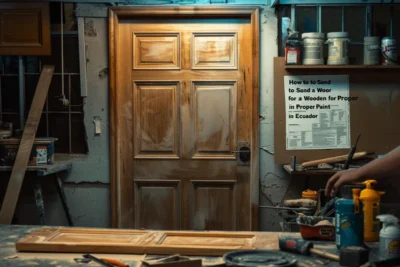 como lijar una puerta de madera para pintar