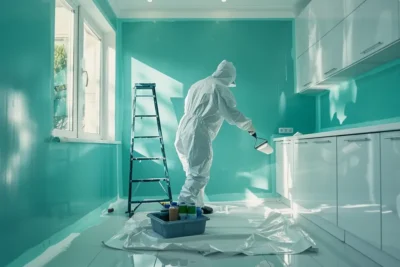 como pintar la pared de la cocina