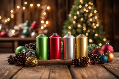 4 pinturas en spray ideales para pequenos proyectos de Navidad