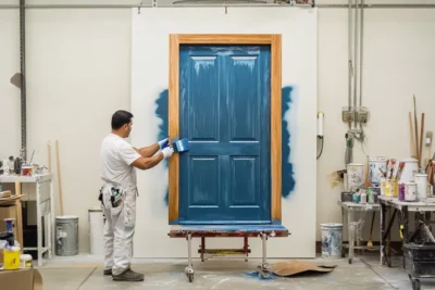 Como pintar puertas de madera con la tecnica de los profesionales